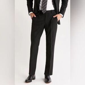 Black Suit Pants dress Pants by Nordstrom modern Fit men's 32W 32L